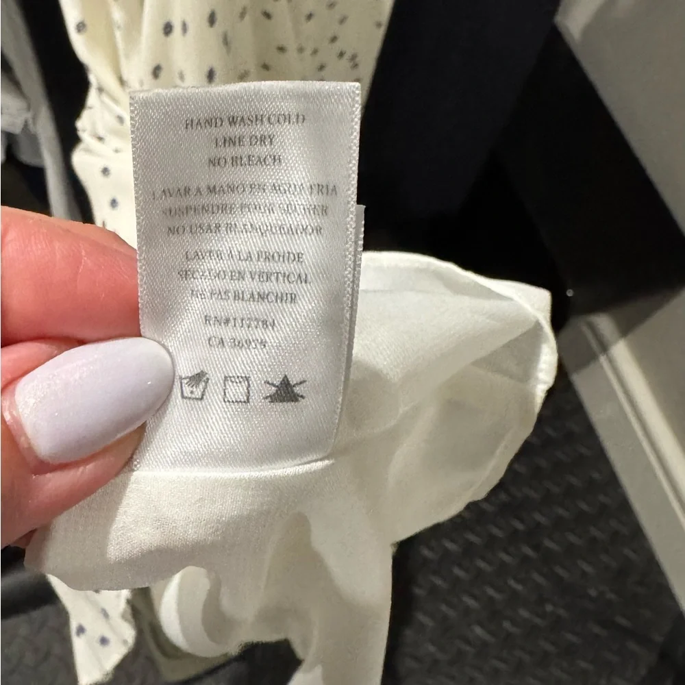 Rails Frida ivory dress with Polka Dots size medium. Like new. Used once - Picture 5 of 9